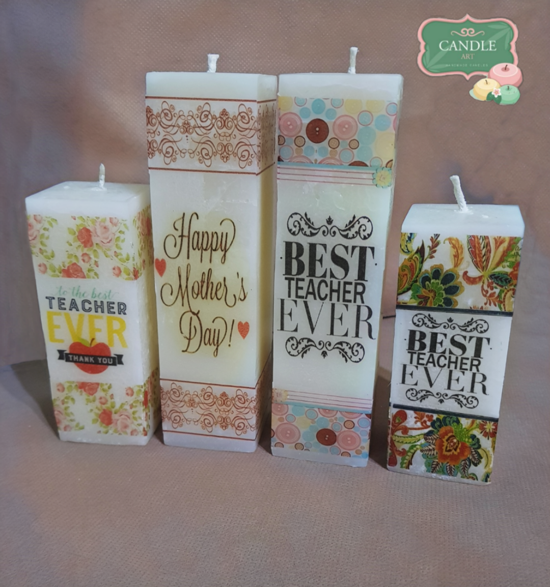Customize cuboid candle for best teacher ever 1 Customize cuboid candle for best teacher ever