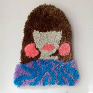 " GIRL" tufted wall hanging