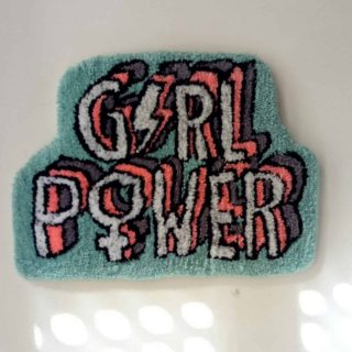 "GIRL POWER" tufted wall hanging