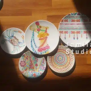 Summer colorful camel (wall plates)