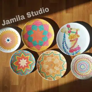 Summer colorful camel (wall plates)