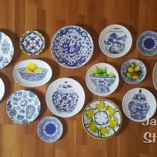chinoiserie wall plates
