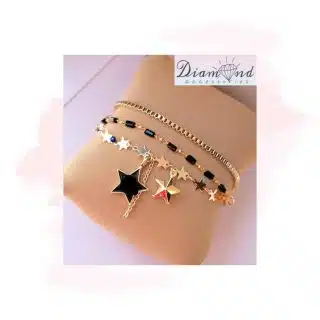 Black star bracelets