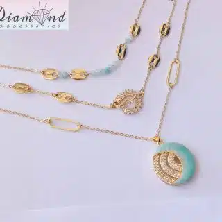3-layered necklace