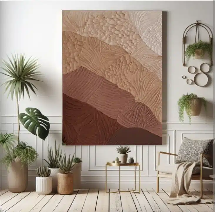 Texture painting on canvas (earth palette) 1 Texture painting on canvas (earth palette)