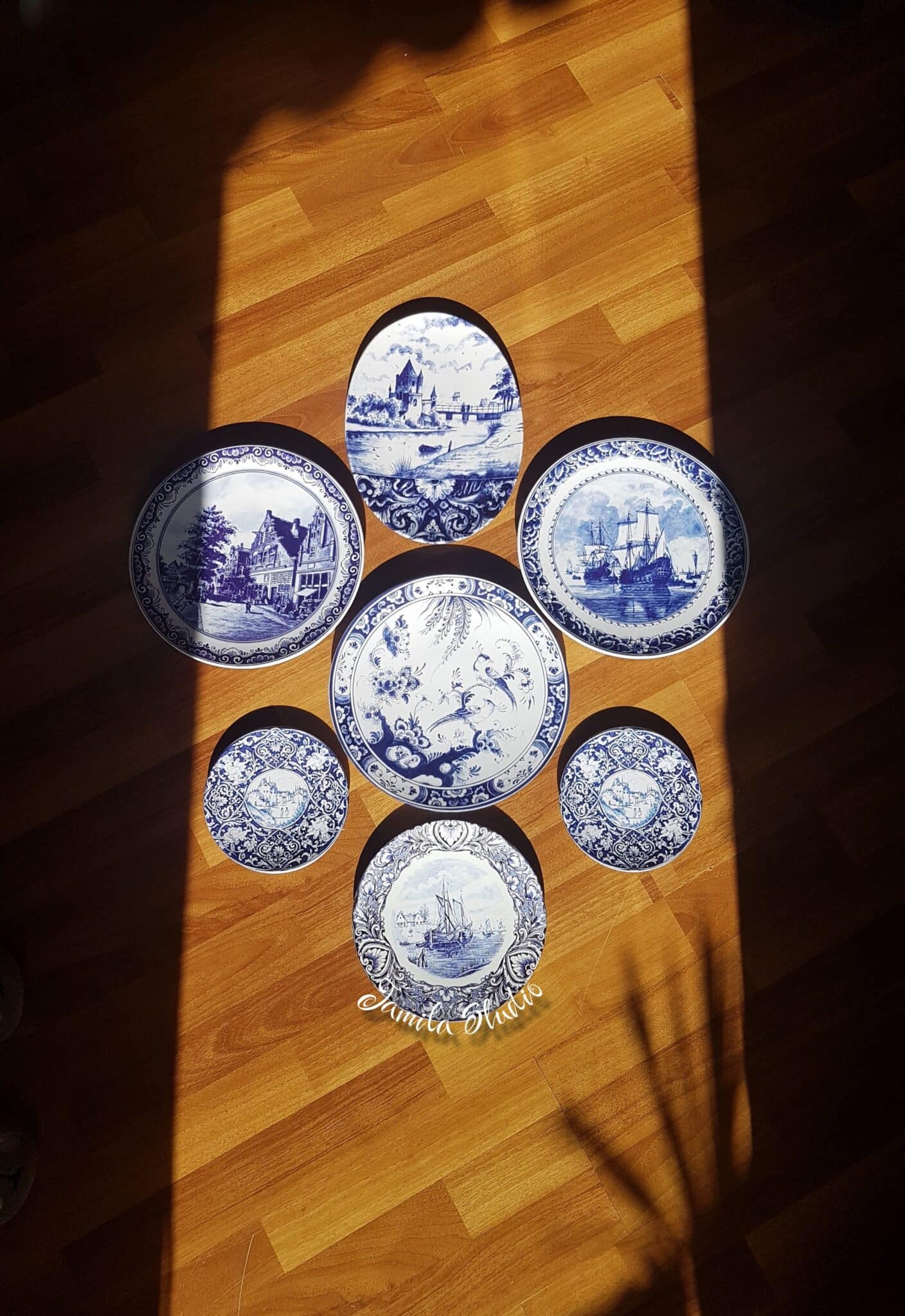 Bleu blanc wall plates 1 Bleu blanc wall plates