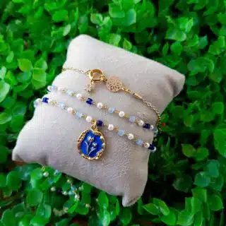 3 floral bracelets