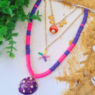 3-layered summer necklace