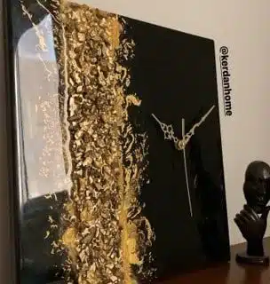 Dallas Square Handmade Clock 35cm