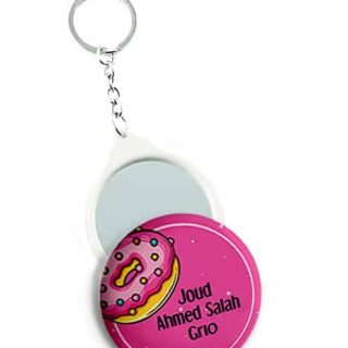 Mirror Pin Keychain - Donuts