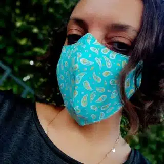 Pino Fabric Mask for Women - Pistache Cashmere