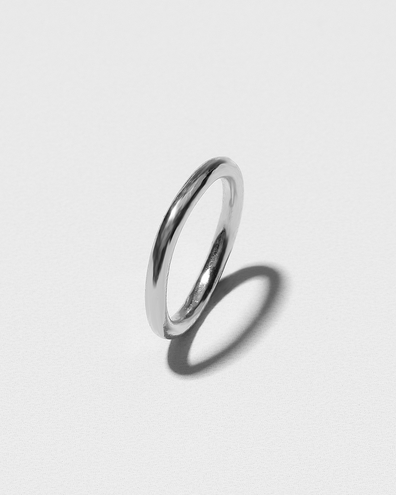 Just Rings Collection, Stacking Plain Ring 3 Plain Platinum Stacking Rings SZR255.3