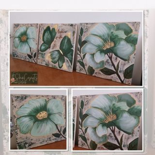 Roses Painting on Canvas