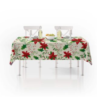 Table Cover poinsettia 140x 280