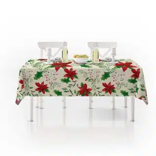 Table Cover poinsettia 140x 280