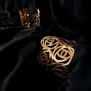 Handmade Random Flowers Cuff