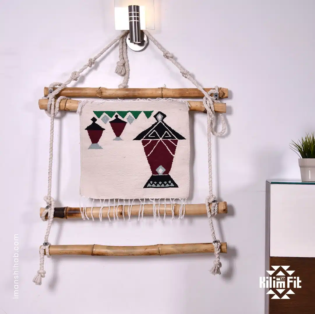 Fanoos Cotton Kilim 4 RedHanged2