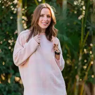 Pink White plaid set