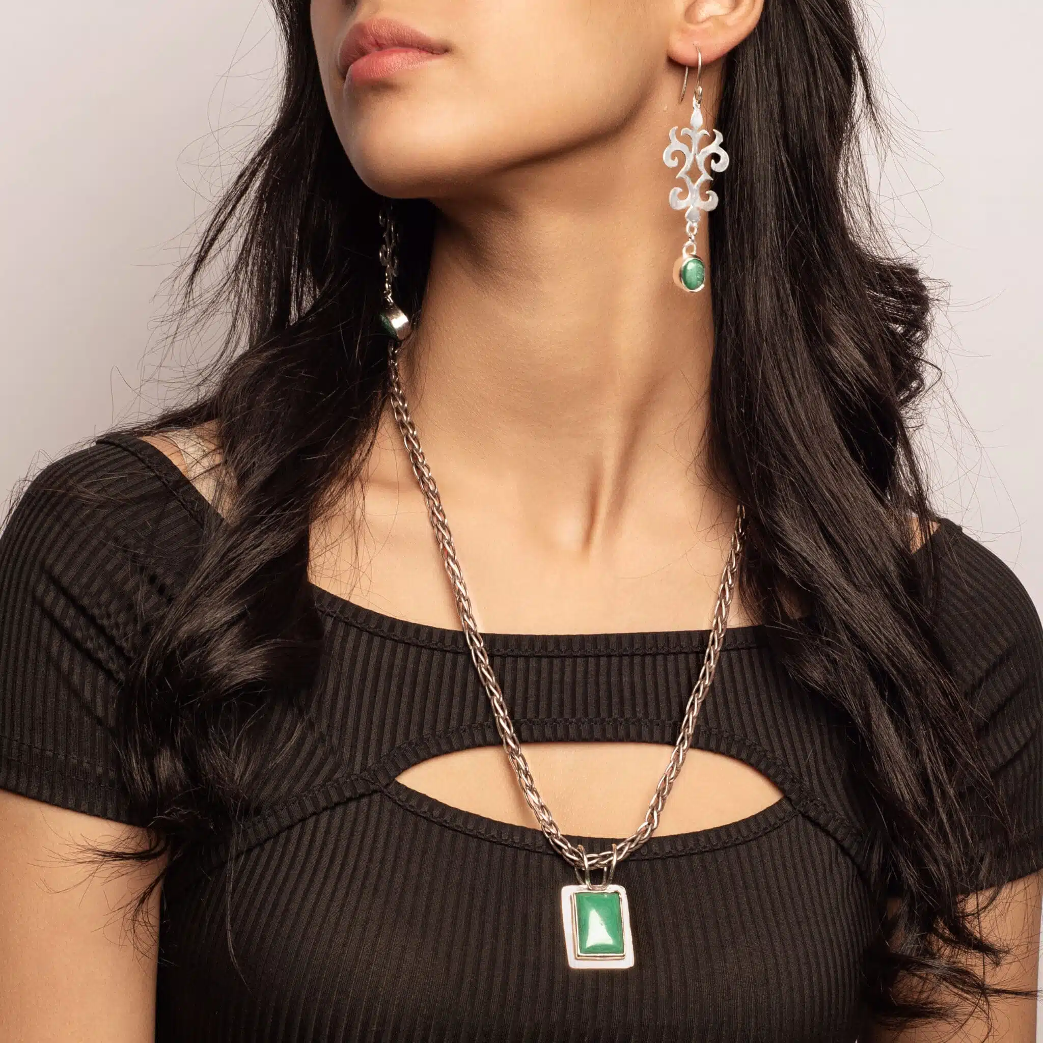 Sterling silver Vikings chain necklace 2 SAY 3338 scaled