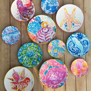 Colorful Summer Wall Plates