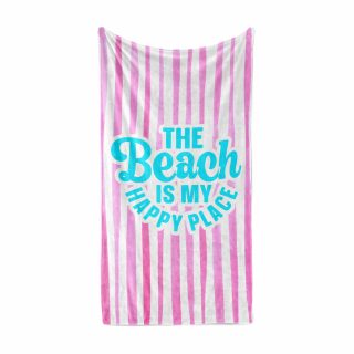 Beach towel the beach is my happy place