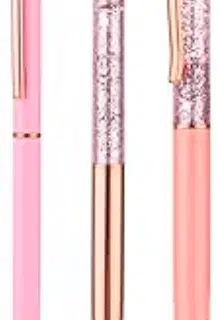 set of 3 pink pens