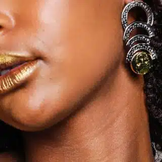 Egyptian coin earring