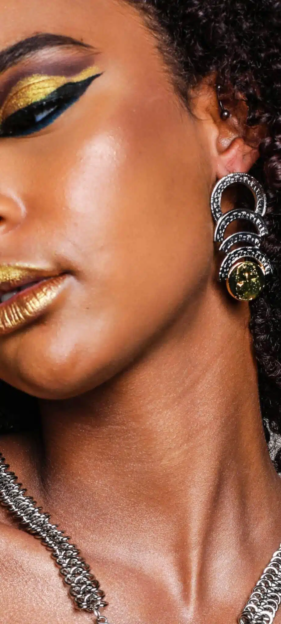 Egyptian coin earring 1 Egyptian coin earring