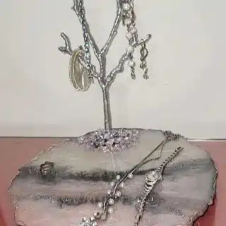 Jewellery Resin Tray with metal hanger and4 Stands
