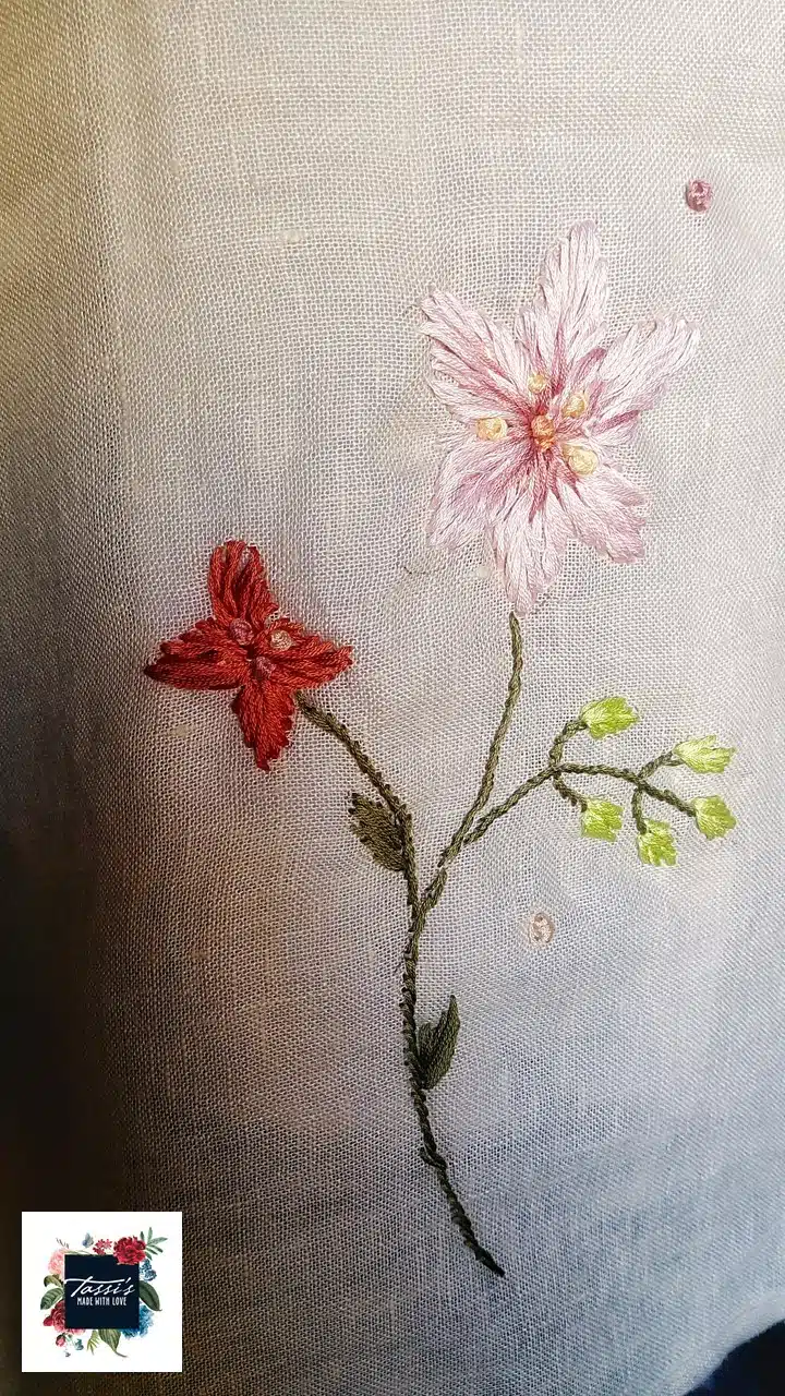 Floral Bliss Linen Shawl 3 Slide3