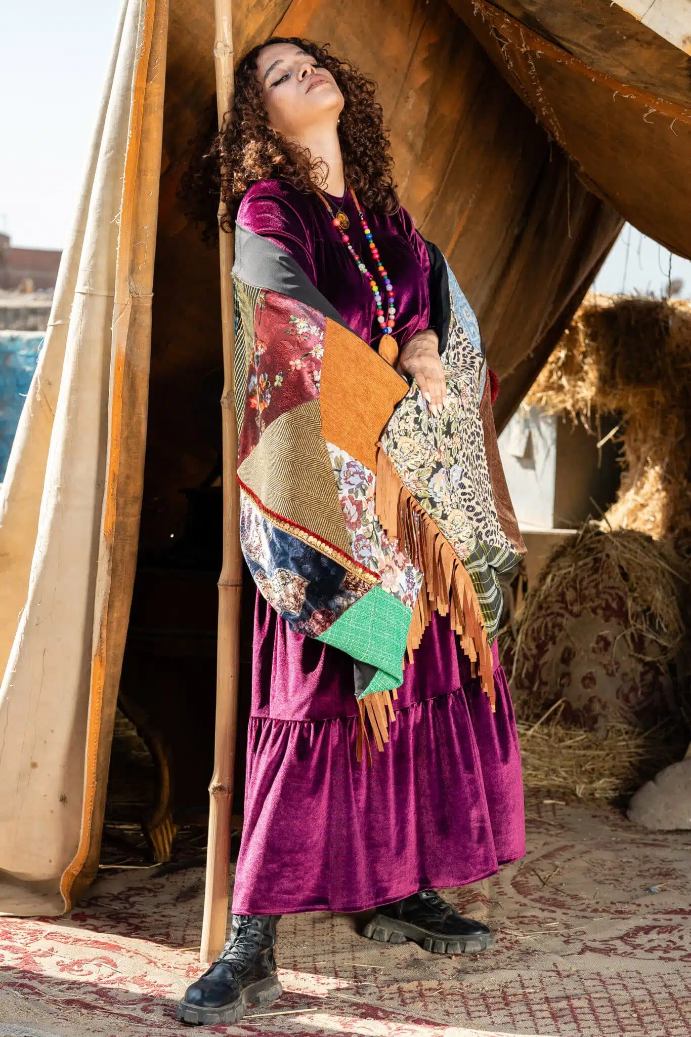 Gypsy handmade patchwork shawl 1 Gypsy handmade patchwork shawl