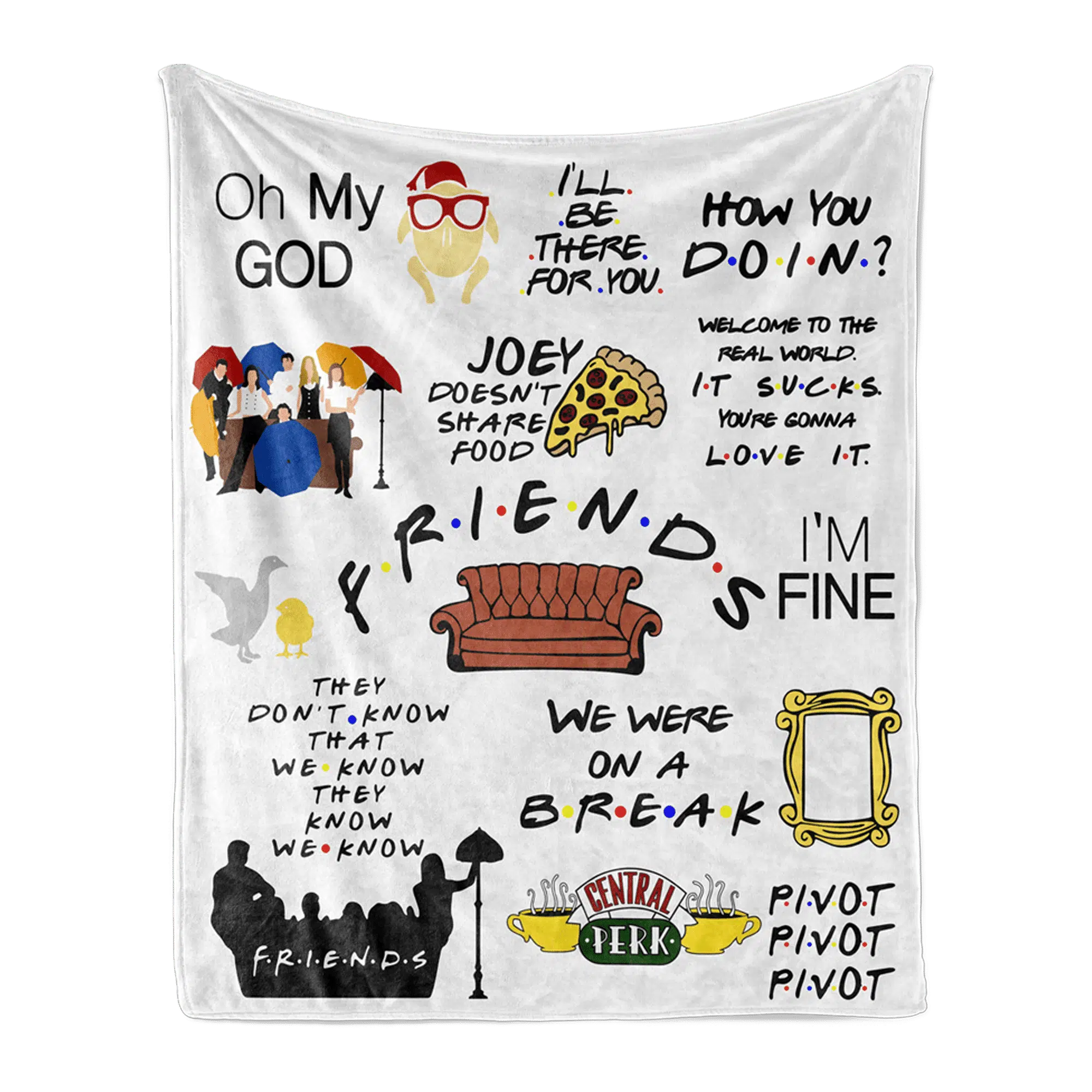 Throw Blanket Friends Famous Quotes 1 Throw Blanket Friends Famous Quotes
