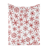 Throw Blanket Snow Flake White