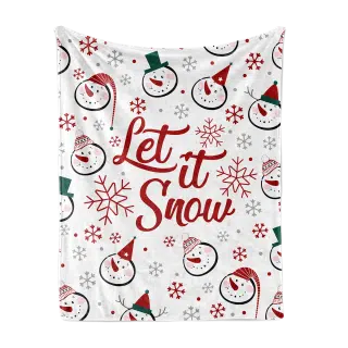 Throw Blanket Let it Snow