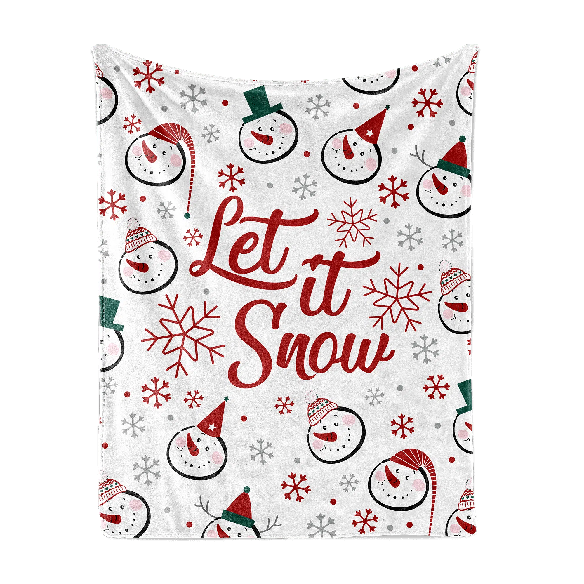 Throw Blanket Let it Snow 1 Throw Blanket Let it Snow
