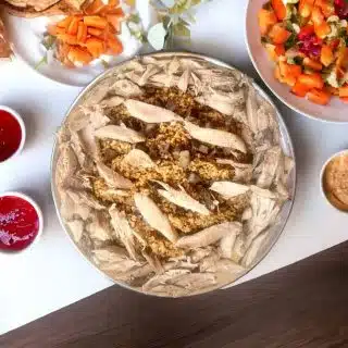 Turkey thigh with khalta rice - فخدة ديك رومي بالرز بالخلطة