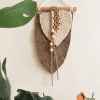Small Macrame of 2 leaves