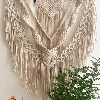 Twisted Boho macrame wall hanging
