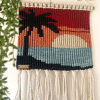 Macrame tapestry ( sunset landscape)