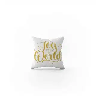 Cushion Joy to the World gold