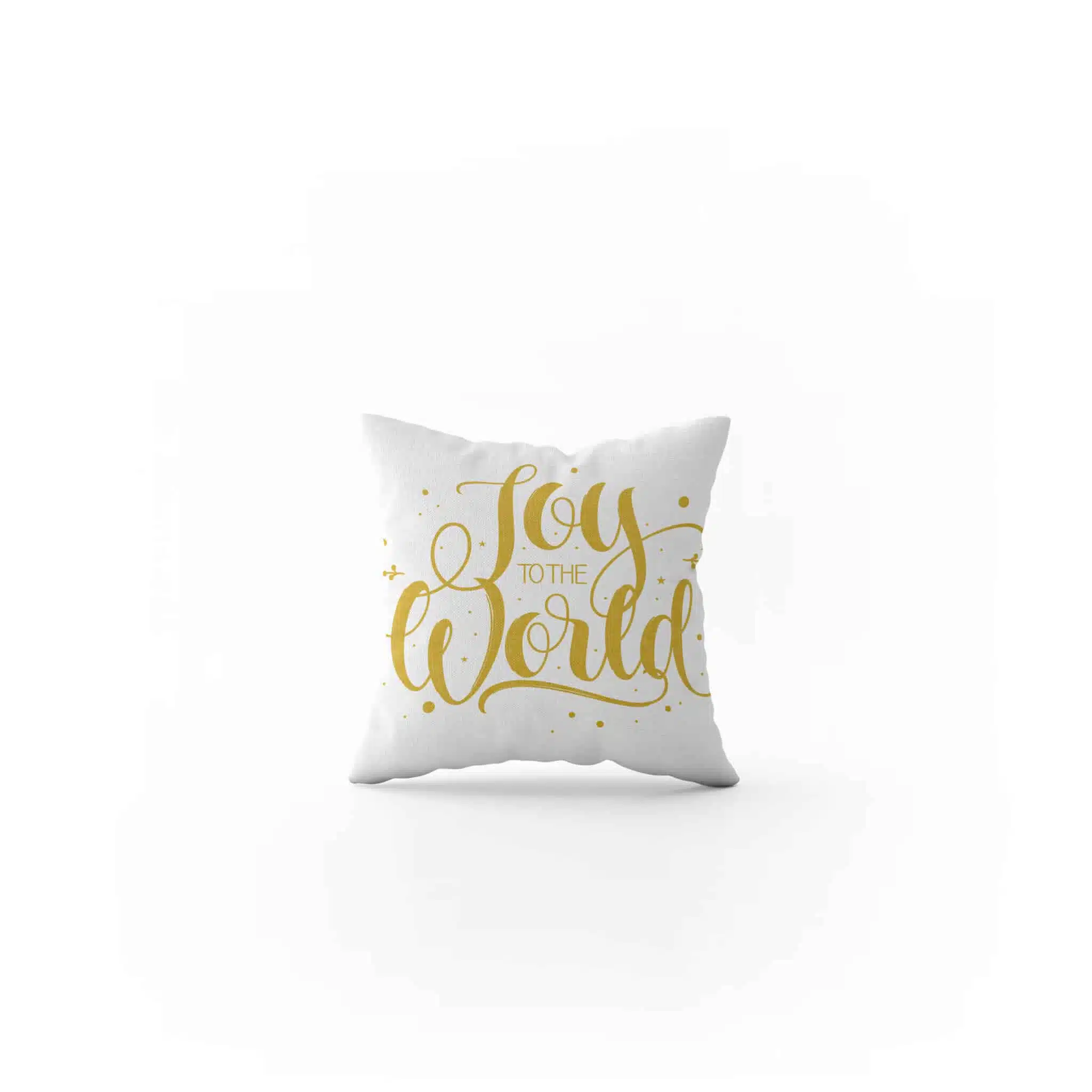 Cushion Joy to the World gold 1 Cushion Joy to the World gold