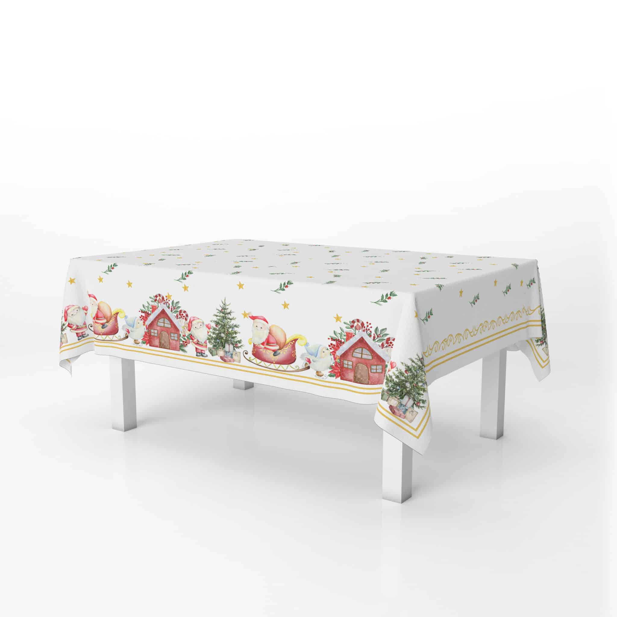 Table Cover Vintage Christmas 140*280 1 Table Cover Vintage Christmas 140*280