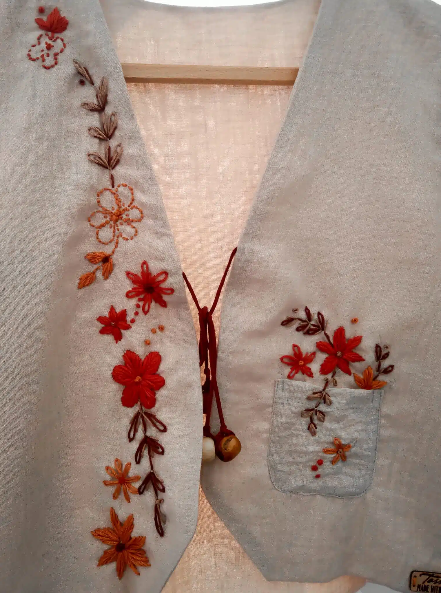 Autumn Floral Vest 6 Vest Details scaled