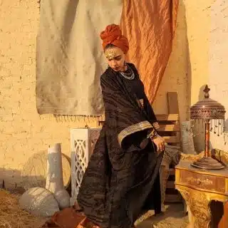 Black gold royal kaftan