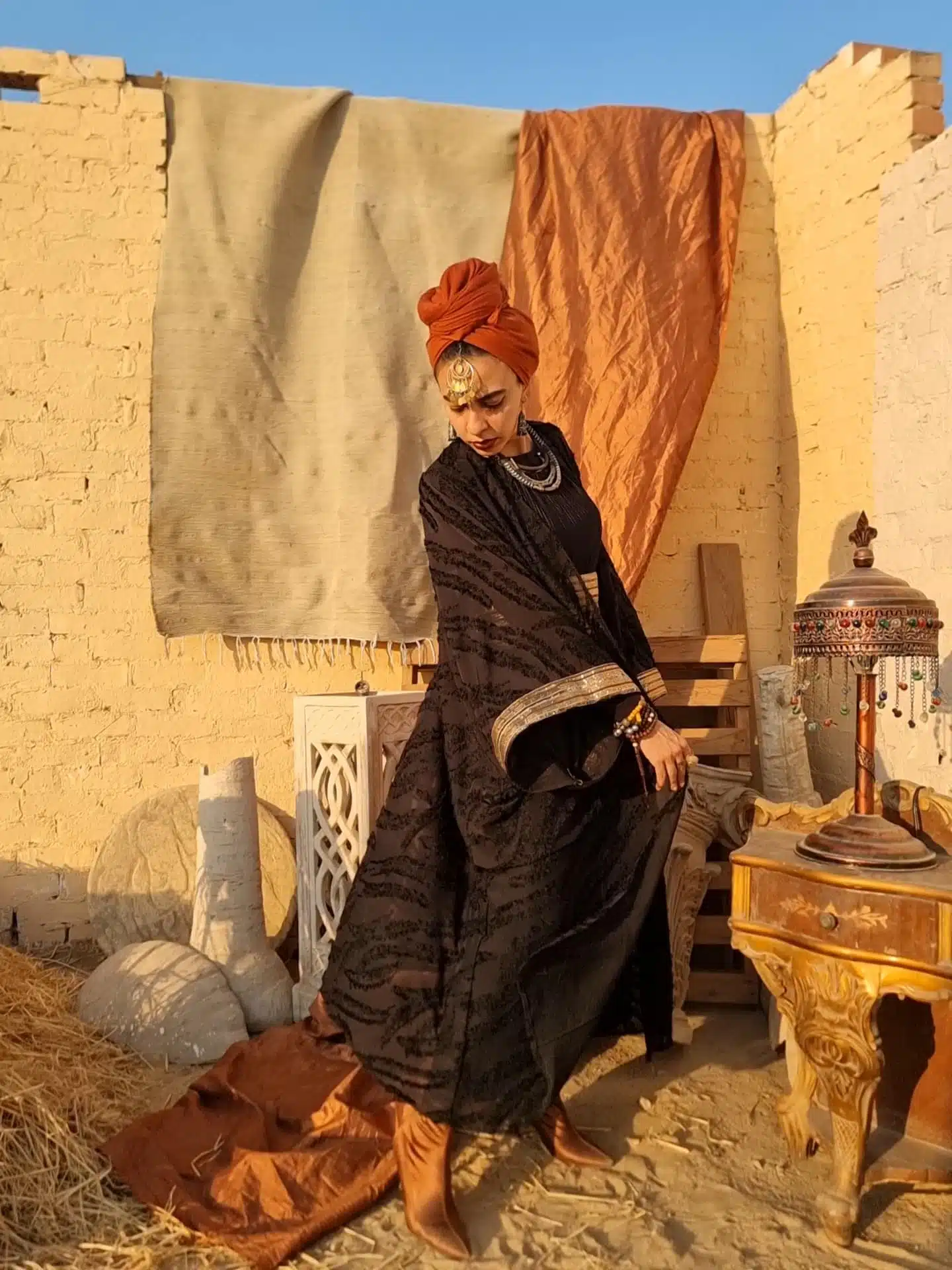 Black gold royal kaftan 1 Black gold royal kaftan