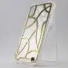 Handmade Curved Random Lines Mobile cover