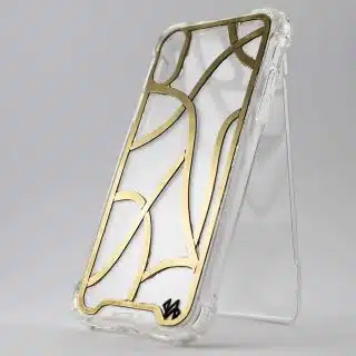 Handmade Curved Random Lines Mobile cover
