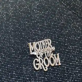Mother of Groom Silver Pin