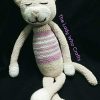 Sleeping cat crochet velvet toy ..