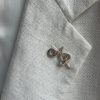 Initials Silver Pin